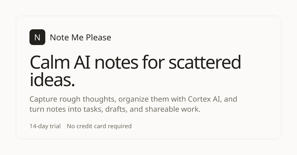 Note Me Please project preview